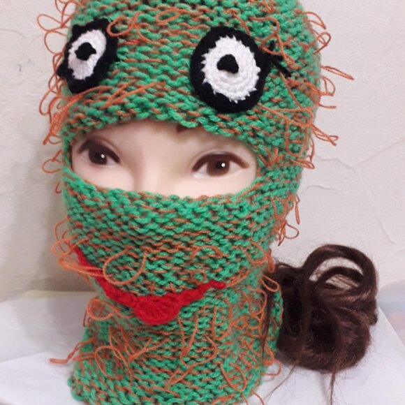 Frog Balaclava – Handmade Mask - Picture 2 of 3
